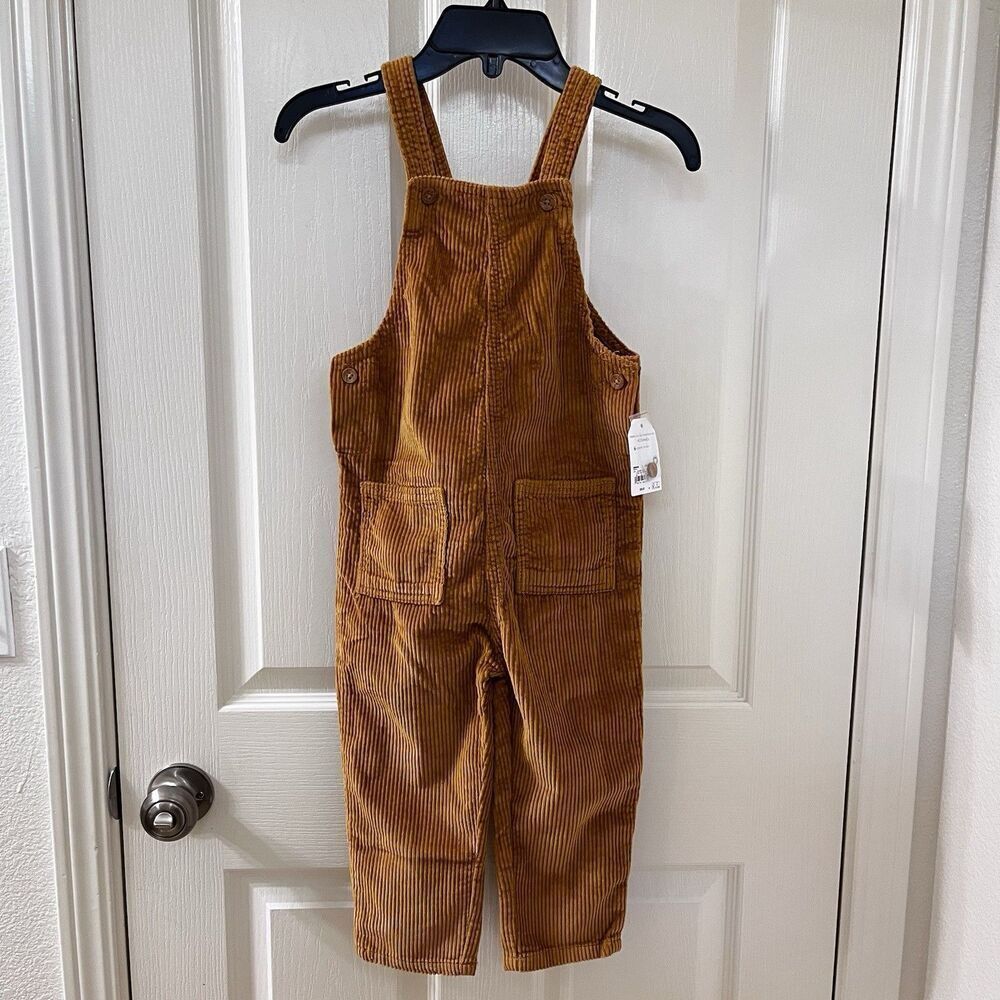Little Co. by Lauren Conrad Toddler Corduroy Overalls Organic Cotton Size 4T NWT